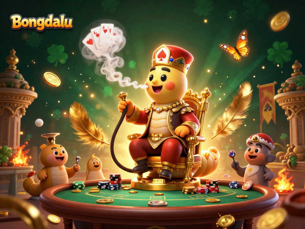 Bongdalu elevates the poker experience with vibrant scenes and playful casino motifs.