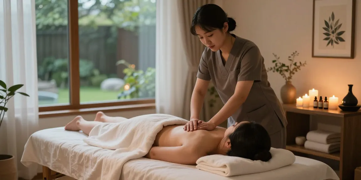 Experience a calming 경기광주출장마사지 in a serene home spa setting.