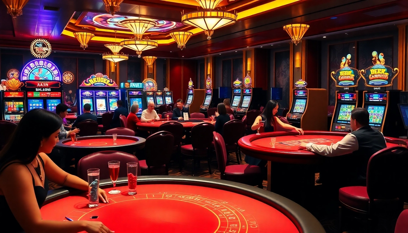 Experience the thrill of winning at Trang Chủ XIN88 with vibrant casino games and exciting atmosphere.