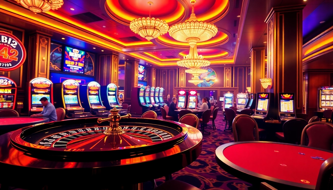 Experience the thrill of B52 gaming with vibrant casino excitement and luxurious interiors.