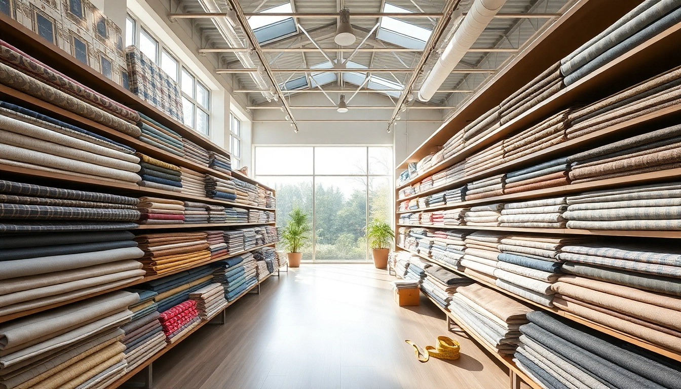 Bekijk unieke stoffen in onze stoffen winkel online met een stijlvolle presentatie van texturen.