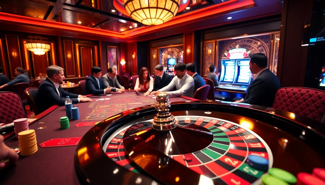 Experience the excitement of gaming at thabett.io with vibrant casino tables and thrilling roulette action.
