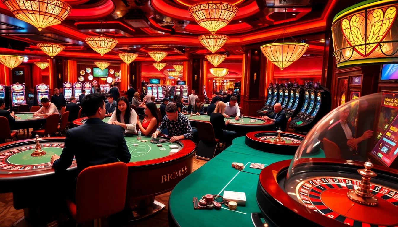 Experience thrilling casino action at RR88 with vibrant games and engaging players.