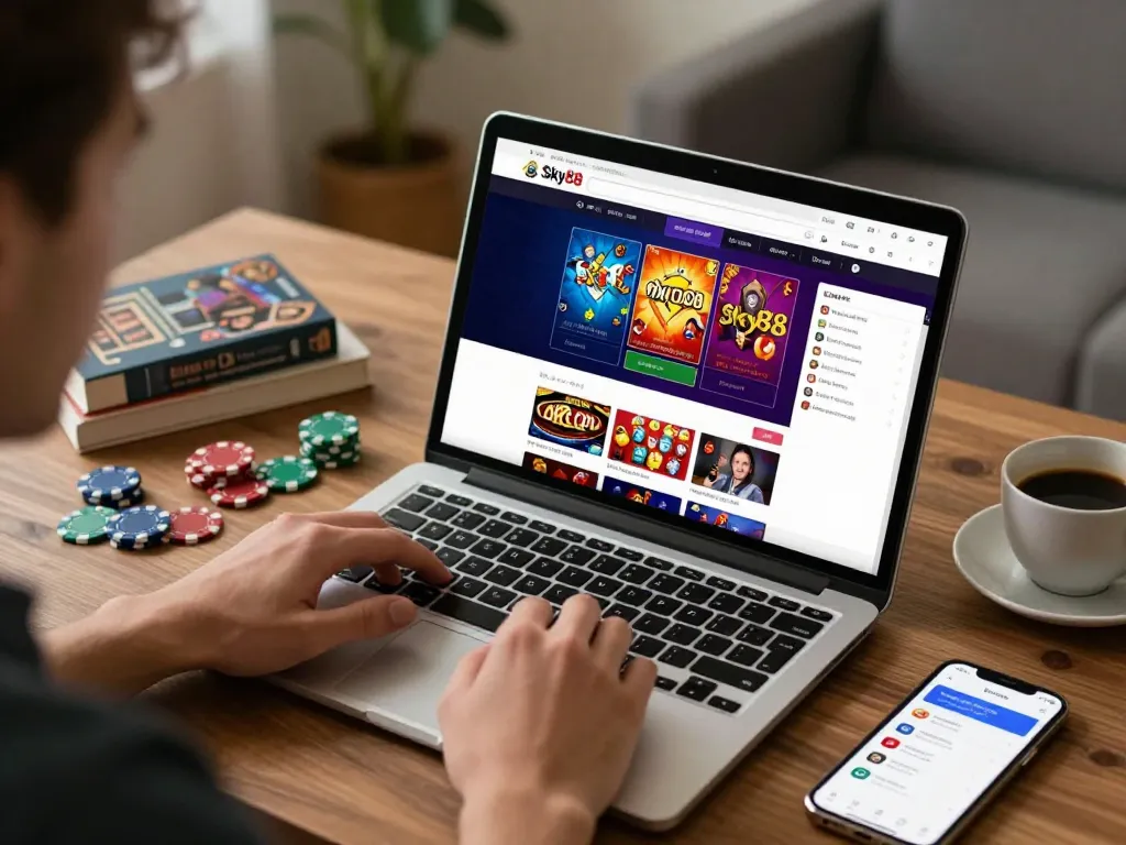 Cổng game Sky88 offers thrilling online gambling experiences with live dealer gameplay and interactive poker.