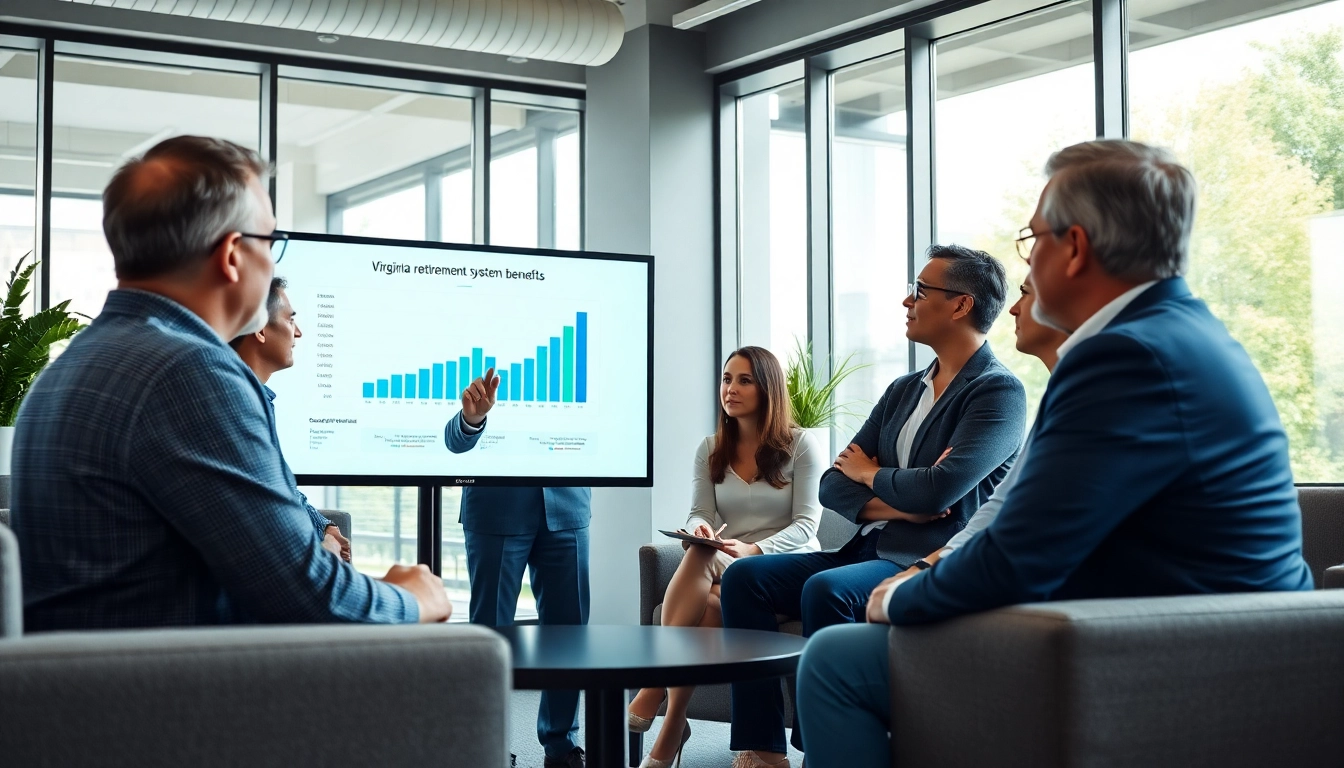 Understand Virginia retirement system benefits in a collaborative financial consultation scene.