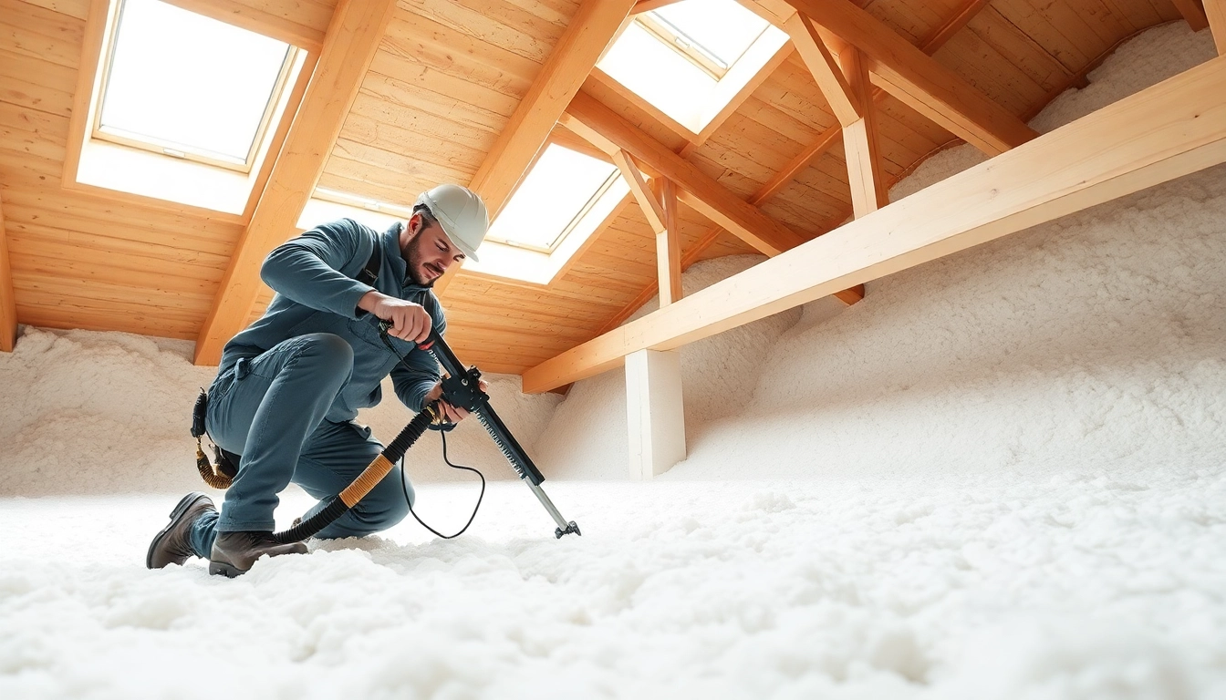 Expert performing spray foam loft removal while maintaining a tidy workspace.