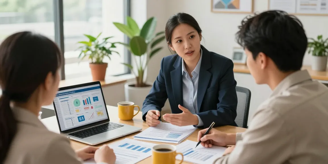 Client discussing retirement income strategies with financial advisor in a bright office