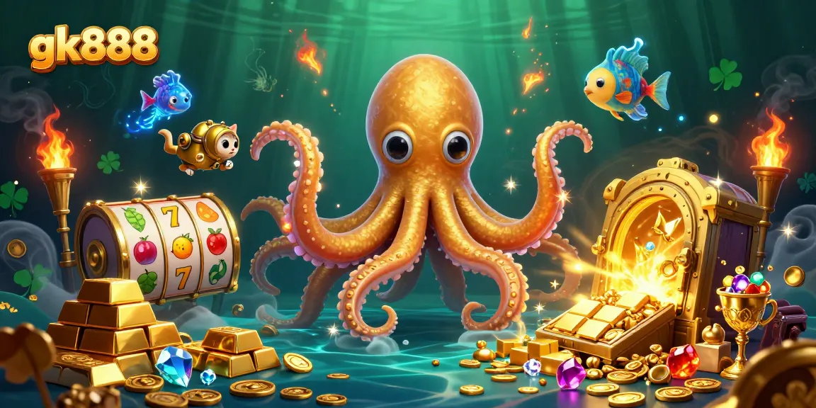 Engage with gk888's thrilling slots experience through this vibrant casino scene.